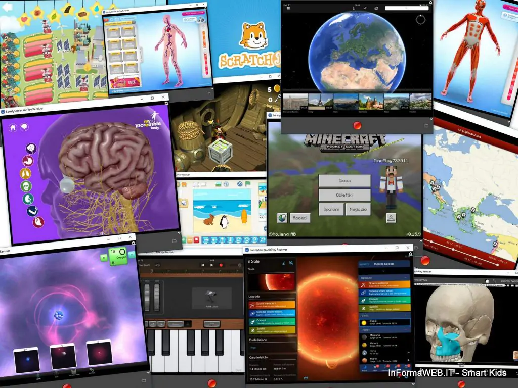 Catturare schermo iPad iPhone Apple iOS o con AirPlay su PC Registrare fare lezioni Screencast Flipped a casa Usare il Tablet come LIM a Scuola gratis Didattica PBL