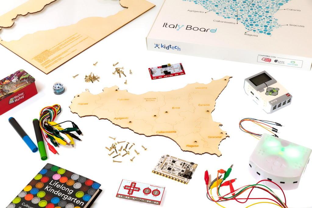 Scheda ItalyBoard per didattica con Makey Makey sui sito UNESCO in Sicilia