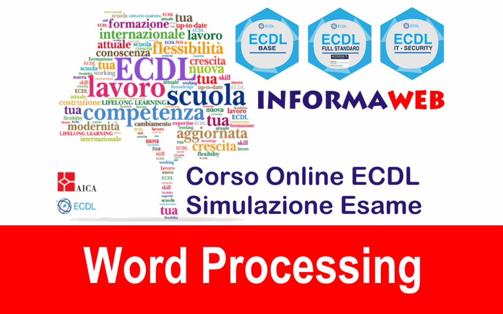 Nuova ECDL Modulo 3 Word Processing AICA Word 2013