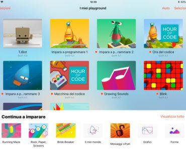 Swift Playgrounds 1 App gratuita Apple iPad Insegnare programmare Coding e Robotica Educativa facile e divertente Lezioni pronte in Italiano