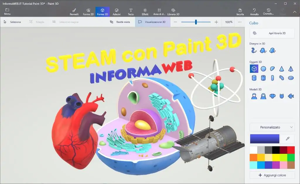 Didattica STEAM con Paint 3D