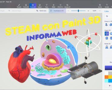 Didattica STEAM con Paint 3D Tutorial 2/2 Idee lezioni Scienza Tecnologia Ingegneria Arte Matematica