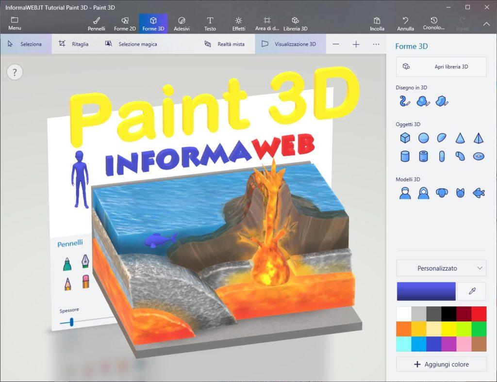 Paint 3d Tutorial 1 2 Come Creare Modelli 3d Presentazioni Powerpoint Remix 3d Merge Cube Lim Realta Aumentata E Stampa 3d Informaweb It