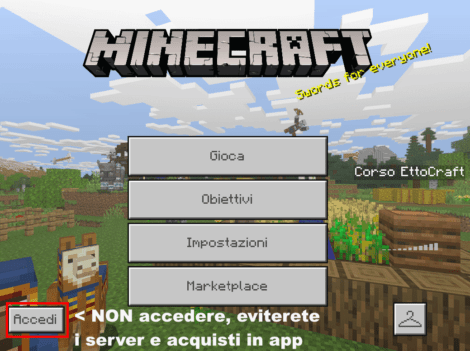 NON accedere eviterete cosi i server pubblici e acquisti in app