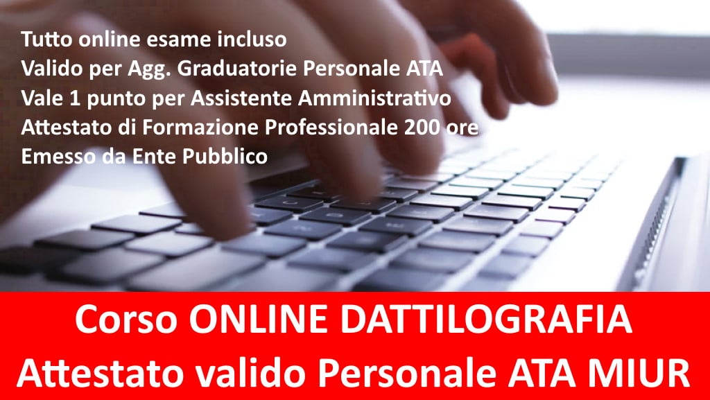 Corso Dattilografia ONLINE