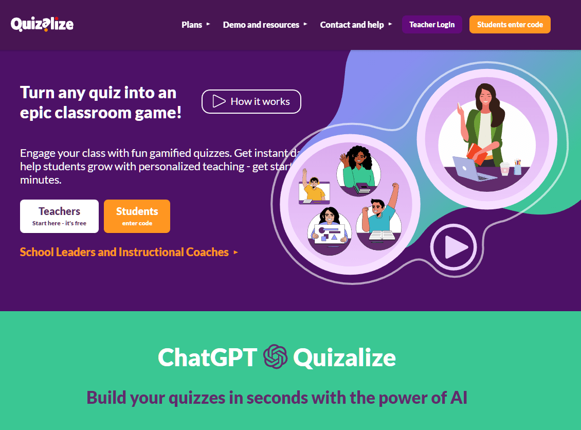 🤖📲❓ Quizalize Come creare quiz coinvolgenti al volo, in modo facile e veloce per gli insegnanti utilizzando la potenza AI ChatGPT e l’importazione da Google Form